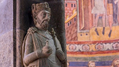Hingucker „Die Büste Karls des Großen aus Müstair“